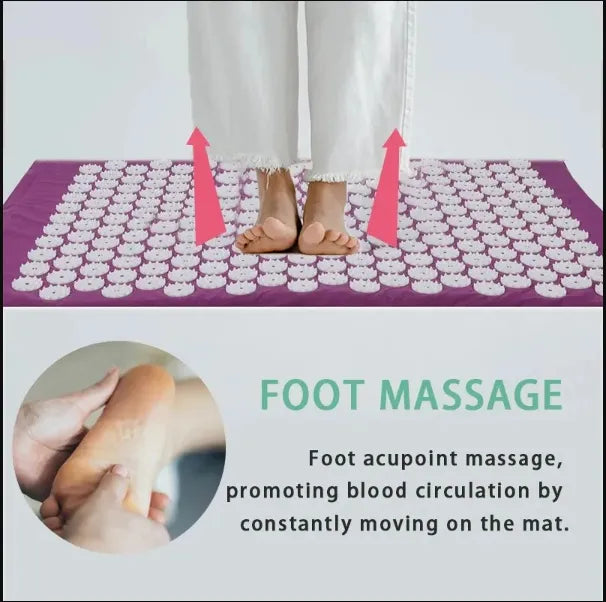 Acupressure Mat & Pillow Relaxation Set